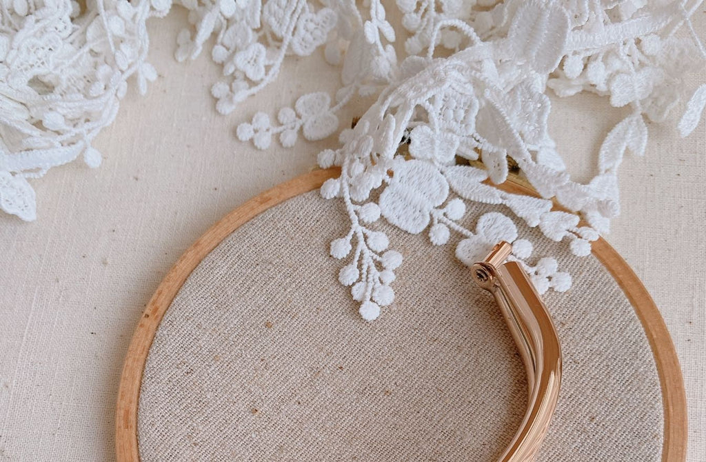 8cm x 4cm Rose Gold Upper Shed Kisslock Glue-In Mini Purse Frame