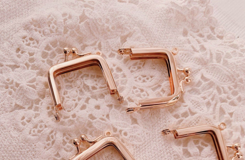4cm Purse Frame Mini Purse Frame Light Gold 4cmx3.5cm