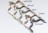 Mini Bronze Metal Purse Frame Clutch Purse Frame 10cm ( 4") With Paper Pattern
