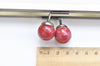 21cm (8") Bronze Purse Frame Handbag Wedding Bag Maker With Red Stone Pattern Kiss-lock