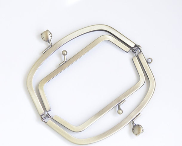 13.5cm (5") Double Pocket Purse Frame Bag Hanger Glue-in Style Pick Color