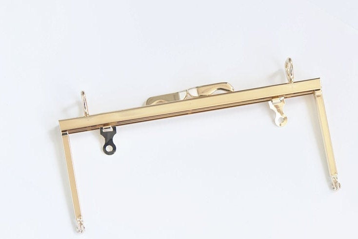 17.5cm( 6.8") Light Gold Purse Frame Bag Hanger 17.5x7.5cm