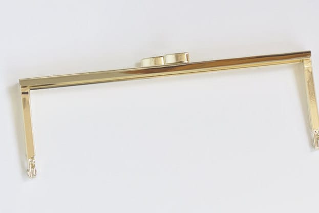 7" Gold Purse Frame Glue-In Purse Frame 18.5cm x 6cm