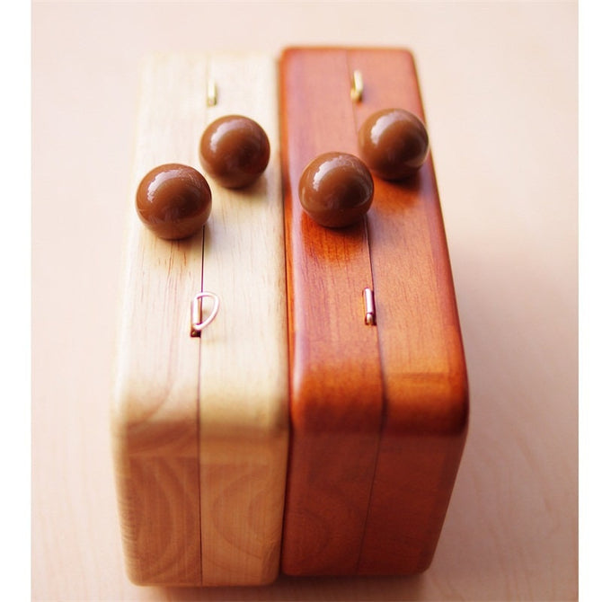 18cm Wood Box Purse Frame Handcraft Material for Handbag Making