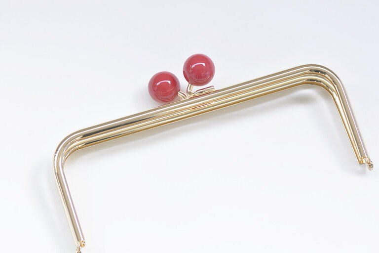 22cm Purse Frame With Large Red Kisslock Tube Bag Frame Pick Color