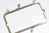 8.66" (22cm) Bronze Metal Purse Frame Clutch Bag Purse Frame