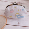 Silver Clutch Purse Frame Glue-In Style 11.5cm x 5cm
