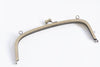 21.5cm( 8 1/2") Half-Round Brushed Brass Purse Frame Bag Hanger