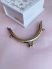 9.2cm (4") Bronze Purse Frame Glue In Style 9.2cm x 5cm