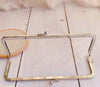 8" (20.5cm) Silver Metal Purse Frame Glue In Style 20.5cm x 6.8cm