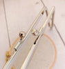 8" (20.5cm) Silver Metal Purse Frame Glue In Style 20.5cm x 6.8cm