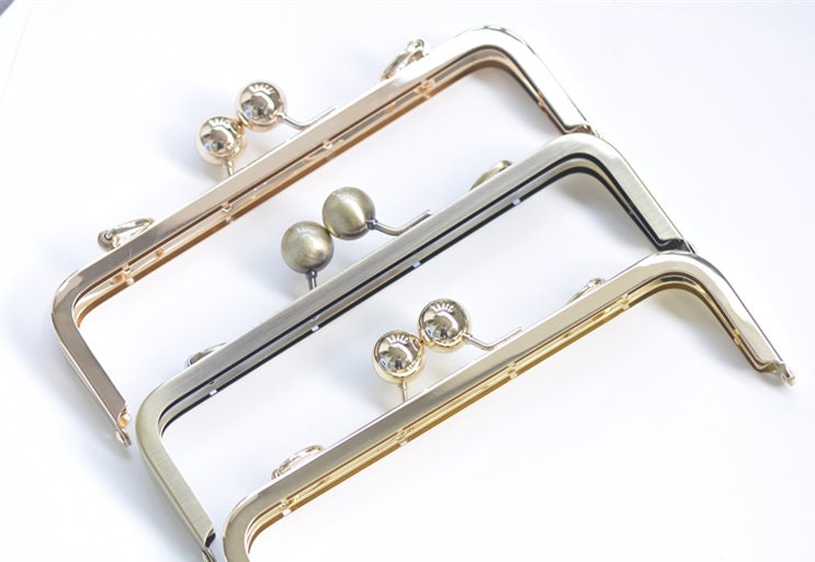 Metal Purse Frame Clutch Bag Purse Frame With Screws Three Colors 20cmx6.5cm