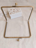 High Feet Bronze Purse Frame 17.8cm x 13cm