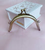 9.2cm (4") Bronze Purse Frame Glue In Style 9.2cm x 5cm