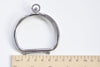Mini Silver Box Bag Purse Frame Glue In Style 6.5cm x 5.5cm
