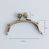 Bronze Purse Frame Bag Hanger Glue-In Style With Smile Kiss Closure 10.5cm x 5cm