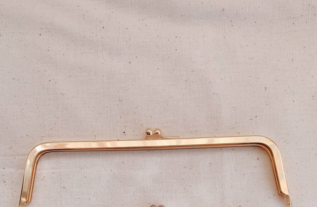 Silver Bag Purse Frame Ladder-shaped Clutch Purse Frame 18.8 x 4.8cm