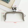 10.5cm Retro Purse Frame With Screws Oval Kiss Lock / Round Kiss Lock Pick Color