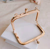 3" Light Gold Purse Frame Mini Purse Frame Glue-In Styles 7.5cm x 5cm