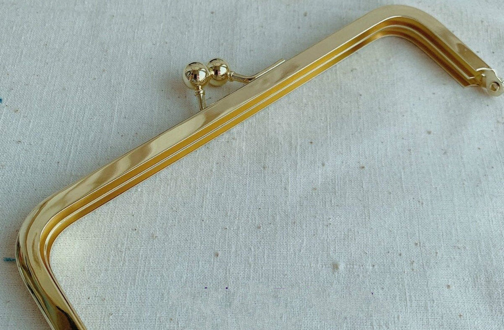 16.5cm( 6 1/2") Gold Purse Frame Bag Making Frame Glue-In Style