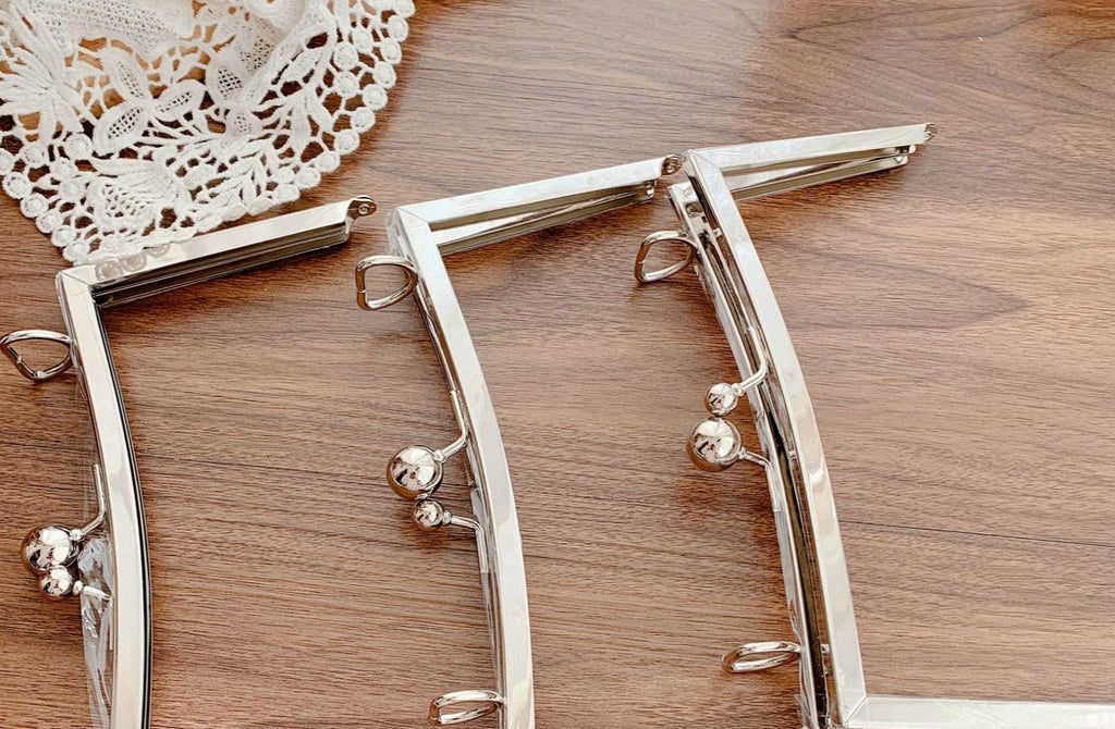 Silver Purse Frame Ladder- Shaped 20cm x 9cm