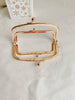 13.5cm Light Gold Double Purse Frame Bag Hanger 13.5cm x 6.3cm