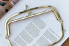22cm Light Gold Double Purse Frame Bag Hanger 22cm x 8cm