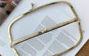 22cm Light Gold Double Purse Frame Bag Hanger 22cm x 8cm