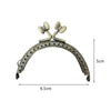 3" Retro Purse Frame Sewing Coin Bag Half Round Three Closure