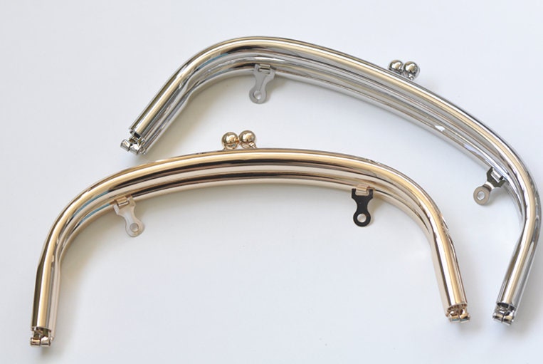 Retro Purse Frame Cloud Bag Frame 22x8cm Light Gold/Silver
