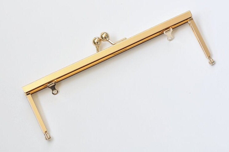 Light Gold Opening Channel Purse Frame 20.3cm x 6.4cm