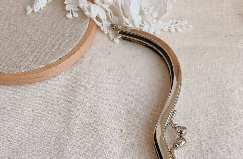 Glass Purse Frame / Handle Frame 18cm x 5.5cm Pick Color