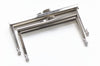 Silver Purse Frame Open Channel Glue-In Style 11cm/12.5cm x 6cm