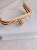 3" Light Gold Purse Frame Mini Purse Frame Glue-In Styles 7.5cm x 5cm