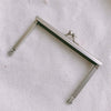 10.2cm Matte Silver Purse Frame Opening Channel Glue In Style 10.5cm x 6.3cm