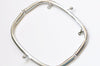 Retro Purse Frame Cloud Bag Frame 22x8cm Light Gold/Silver