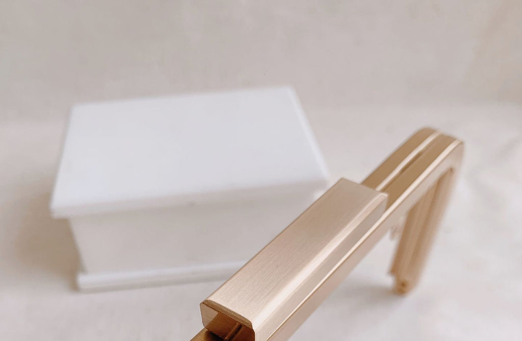 18.5cm Retro Gold Color Purse Frame Bag Hanger 18.5cm x 7.5cm