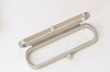 10cm(4") Lipstick Box Purse Frame Matte Silver Mini Clutch Bag Glue-In Purse Frame 5 Pieces A Pack