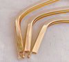 22cm Gold Purse Frame With Deep Green Acrylic Kisslock Glue-In Style 22cm x 7.6cm