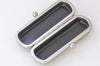 10cm(4") Lipstick Box Purse Frame Matte Silver Mini Clutch Bag Glue-In Purse Frame 5 Pieces A Pack