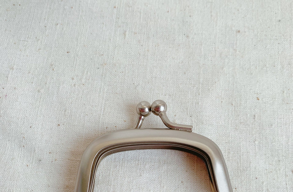 6cm Matte Silver Bag Purse Frame Ladder-shaped Mini Glue-In Purse Frame 6cm x 3.4cm