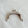 6cm Matte Silver Bag Purse Frame Ladder-shaped Mini Glue-In Purse Frame 6cm x 3.4cm