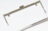 8" Silver Color Purse Frame Clutch Bag Purse Frame Glue-In Style With Two Inside Loops 22.5cm x 7cm