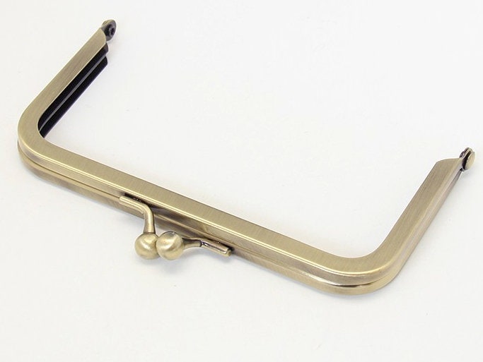 12cm Bronze Purse Frame Handle Purse Frame Glue-in Style Set of 5