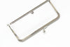 6" Silver Color Purse Frame Glue-In Style 16cm x 7cm