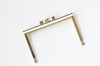 9.5cm ( 3") Gold Purse Frame Open Channel 9.5x6cm