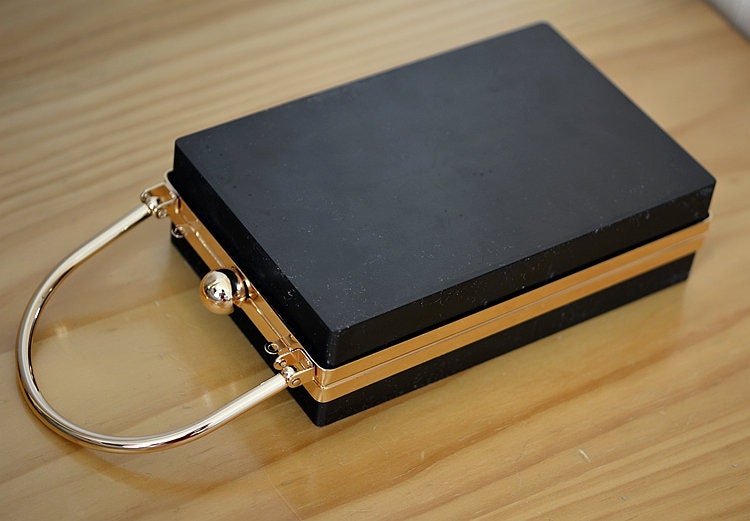 5 Pieces 18x11cm Box Purse Frame Clutch Bag Glue-in Style Light Gold Metal Purse Frame Set Pick Color