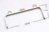 Brushed Bronze Rectangular Metal Purse Frame Glue In Style