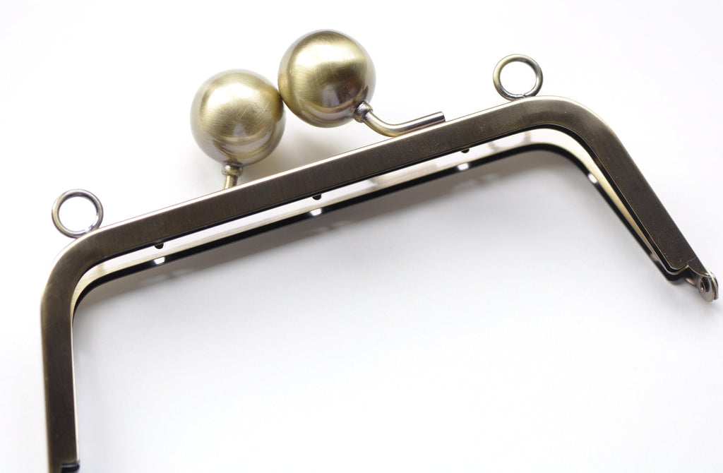 17.5cm Bronze Metal Purse Frame With Large Kisslock Clutch Purse Frame Come With Screws 17.5cm x 6.5cm