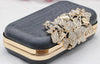18cm Box Purse Frame Clutch Bag Leaves Kiss Lock Glue-In With Paper Pattern